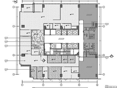 现代风格办公室 施工图