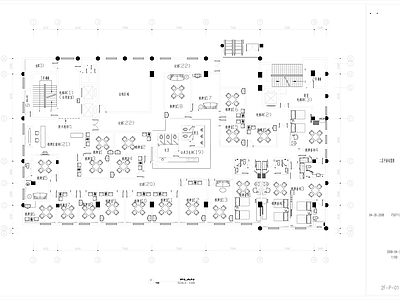 麻将房棋牌室CAD 施工图