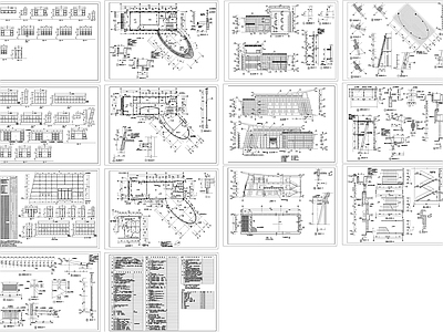 某连体办公大楼建筑图 施工图