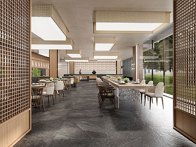 现代自助餐厅