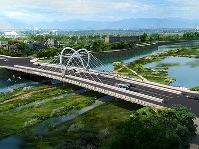 现代公路大桥 市政大桥 斜拉桥 拉索桥 跨河大桥