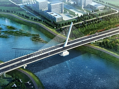 现代公路大桥 市政大桥 斜拉桥 拉索桥 跨河大桥