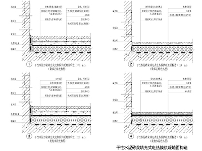 地暖节点大样 施工图