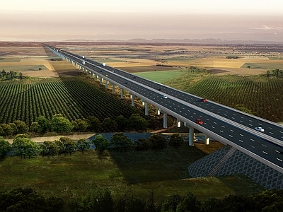现代平桥 高速公路 高架桥