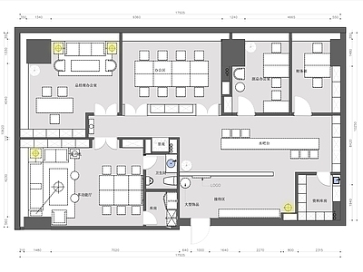 办公室平面图 施工图