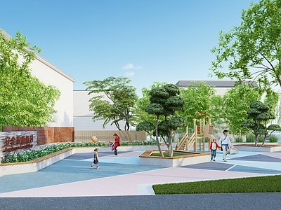 新中式街头游园 美丽乡村