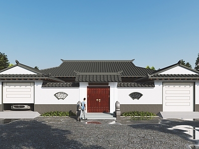 中式四合院 农家乐