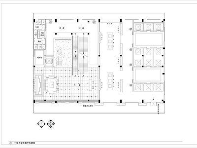 办公楼一楼大厅及展厅装修图 施工图