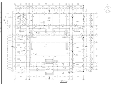 二层四合院型办公楼建筑图 施工图