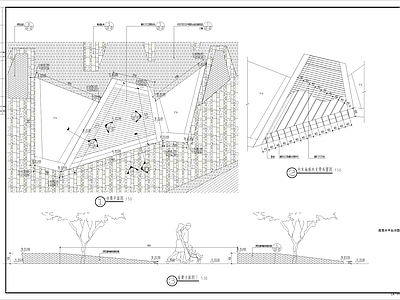 现代简约重庆万科凤鸣山装置公园景观 施工图