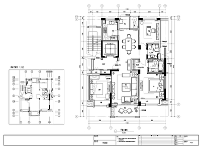 东南亚风格CAD 施工图 效果图   平层