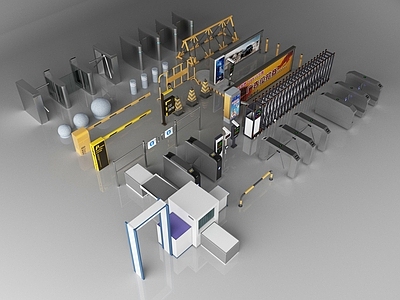 门禁机 闸机 安检门 铁艺门挡 电子收费杆 摆闸 电动伸缩门