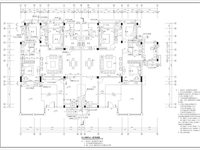 情景洋房建筑图 施工图