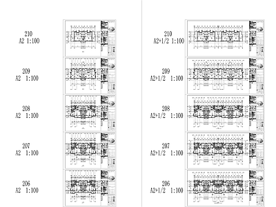 现代简约住宅标准户型150套 施工图