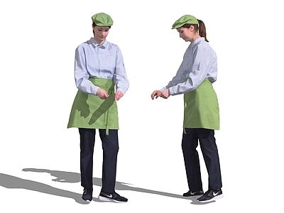 女人 服务员 咖啡店员