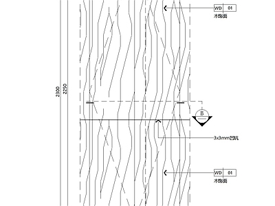 管道进暗门木饰面 施工图 隐形