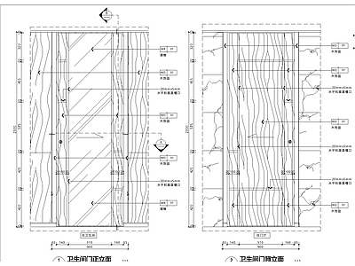 吊柜推拉木门大样 施工图 通用节点