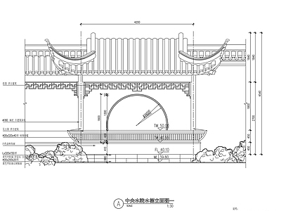 中式水榭详图 施工图