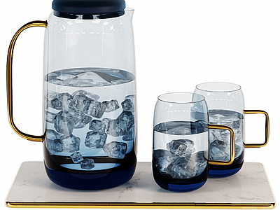 现代茶具 水壶 水杯