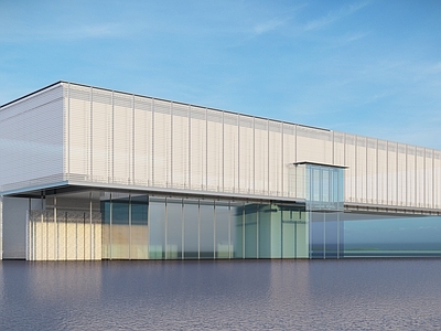 现代售楼处建筑 沿街商业 售楼处建筑