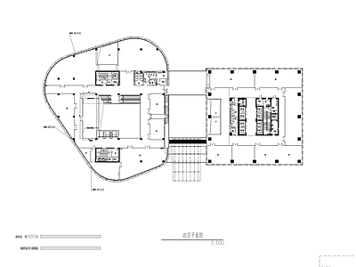 办公商业大厦建筑平面图 施工图