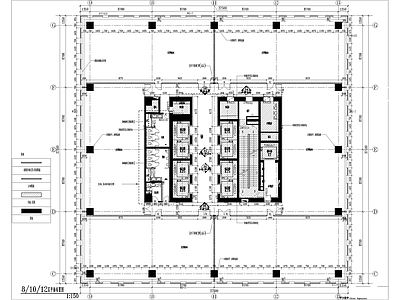 上海甲级办公楼平面图 施工图