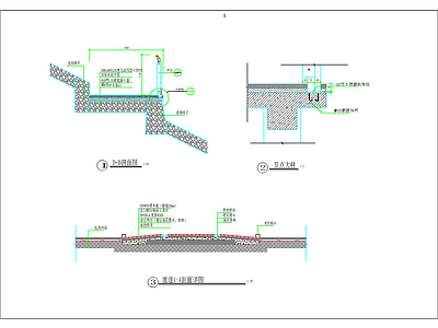 绿道结构广场结构护栏结构CAD 商业景观