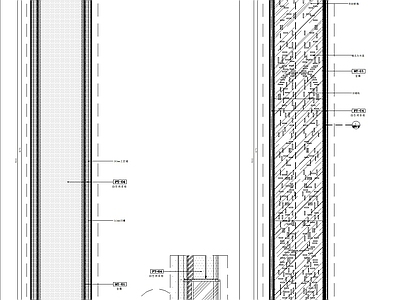 玻璃屏风隔断大样详图 施工图 家具节点详图