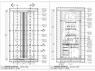 酒店客房迷你吧 水吧 大样施工图 家具节点 家具节点详图