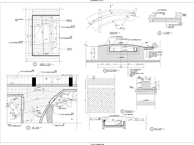 中式庭院石桥 施工图 景观小品