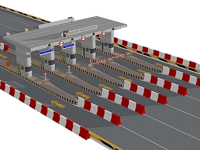 现代高速收费站 检查站