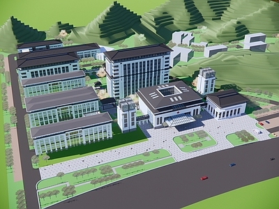 新中式医疗建筑 中医院