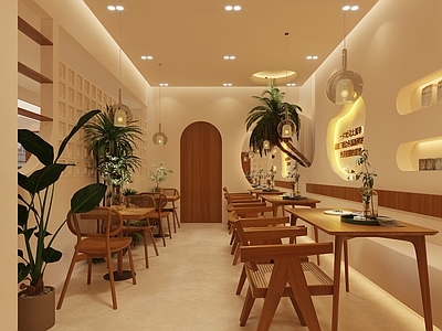 现代奶油风烘焙店