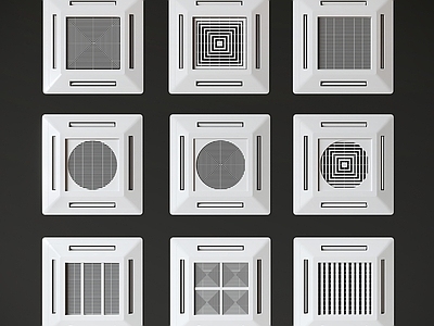 现代空调出风口 中央空调 天花空调 吊顶空调 工装空调