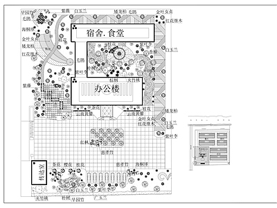 化工厂绿化设计 施工图 工业园区景观