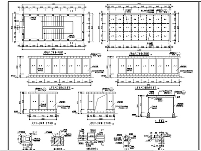 人防出入口雨篷 施工图 节点