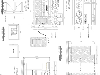 水果自选台 施工图 家具节点