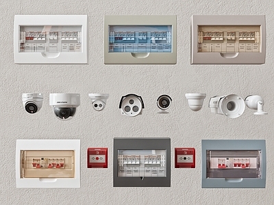 配电箱 强电箱 电闸 电表盒 电源总开关 火灾报警 摄像头