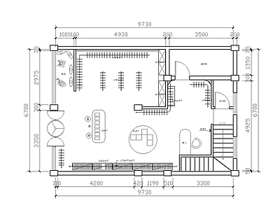 童装店平面布置图 施工图