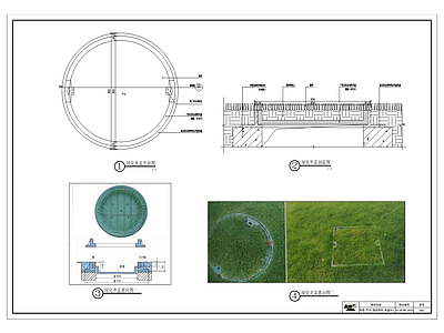 园林井盖标准化大样图 施工图