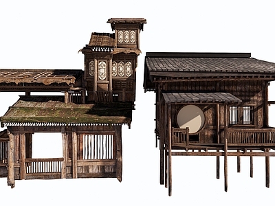 新中式木屋 建筑 艺术 商业 木建筑