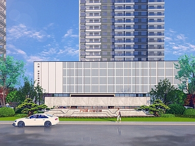 现代售楼处建筑
