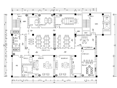 办公室平面布置方案 施工图