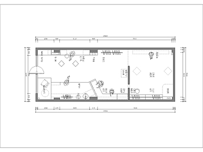 摄影店平面方案 施工图