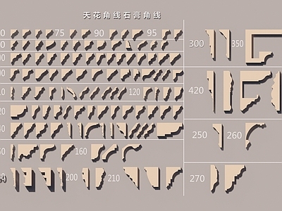 简欧石膏线 线脚 踢脚线 檐口线 天花角线 石膏角线