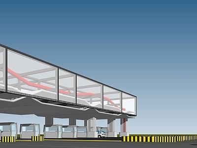 现代风格收费站