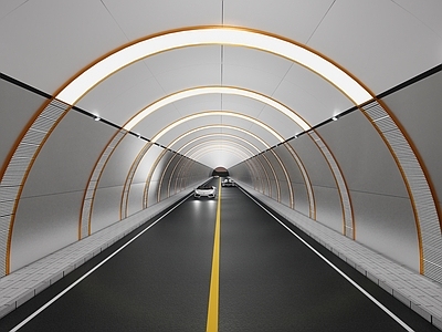 现代道路 隧道入口