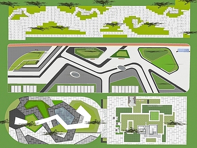 现代市政体育公园 运动 生态湿地 休闲 口袋公园 广场 滨水 儿童游乐园