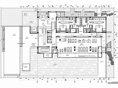 2000㎡健身休闲娱乐会所CAD 施工图