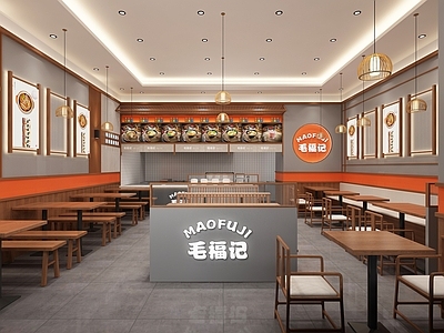 新中式快餐店 米线店